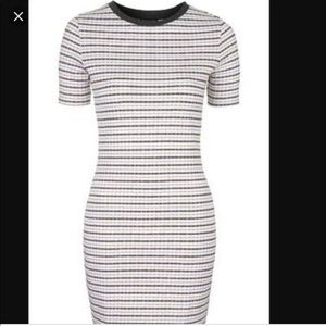 Striped TopShop bodycon dress
